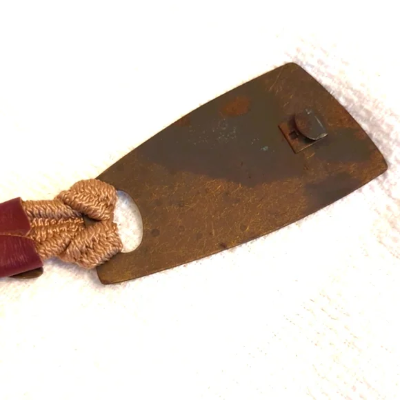 Vintage Metal Leather Stretch Belt - Picture 7 of 11